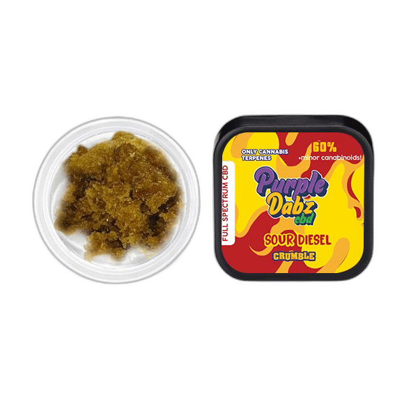 Sale Purple Dank 60% Full Spectrum Crumble - 1.0g (BUY 1 GET 1 FREE)