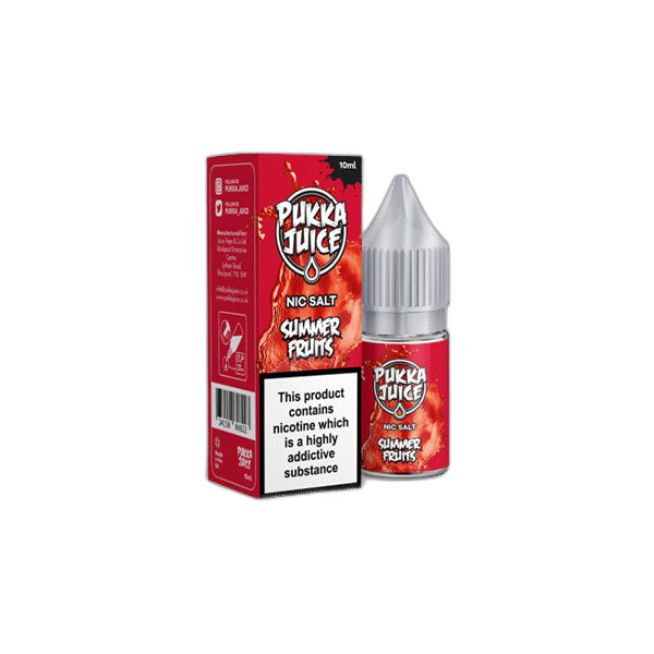 Pukka Juice 10ML Flavoured Nic Salt  20MG (50VG/50PG)