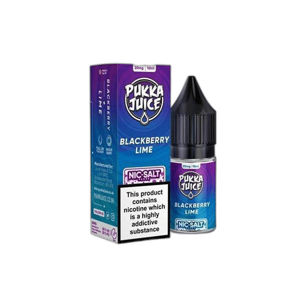 Pukka Juice 10ML Flavoured Nic Salt  20MG (50VG/50PG)