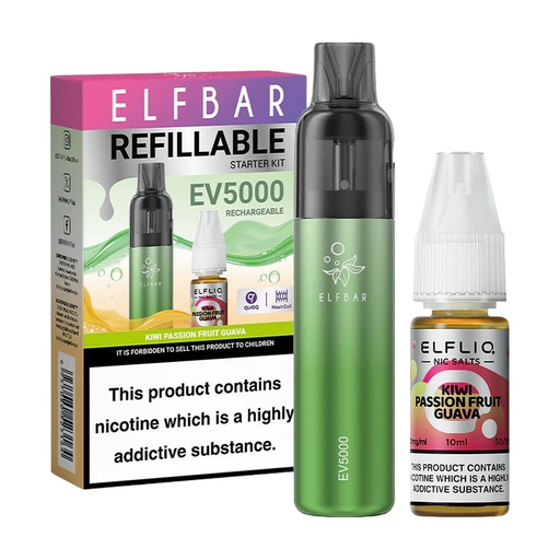 Elf Bar EV5000 Disposable Pod Kit + 20mg ElfLiq Salt