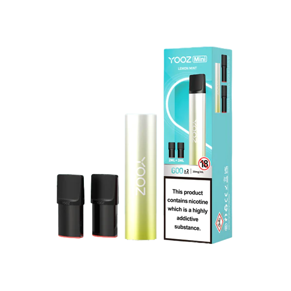 Yooz Mini Rechargeable Device & Vape Pods x2 600 Puffs