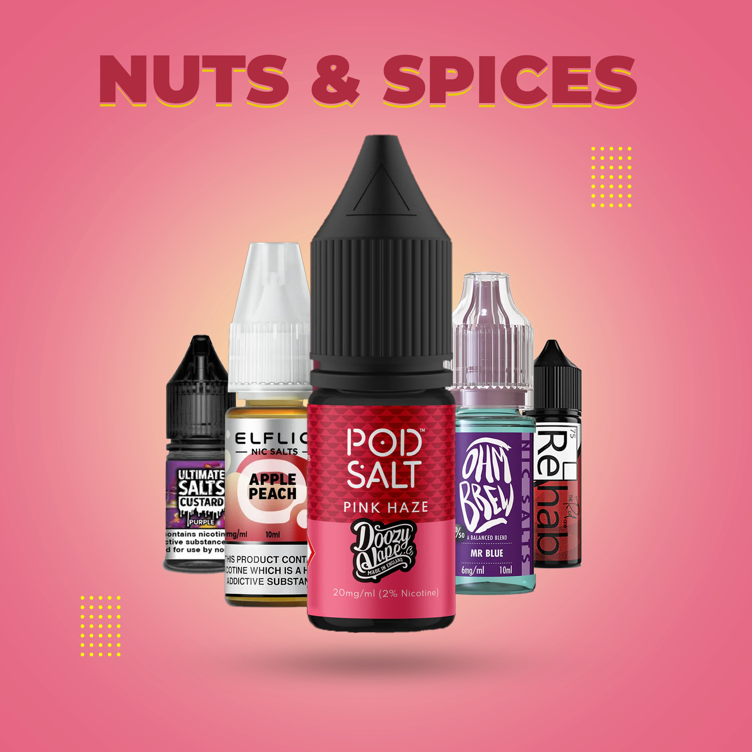 Nuts & Spices-Flavored E-Liquids