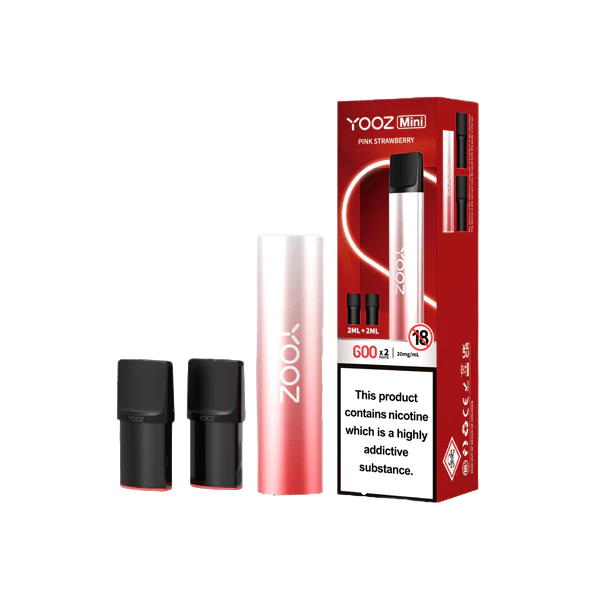 Yooz Mini Rechargeable Device & Vape Pods x2 600 Puffs UK