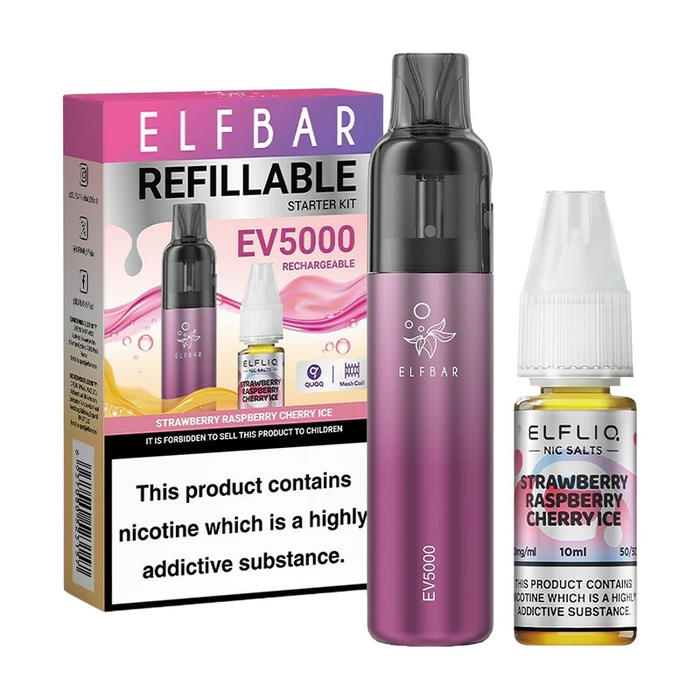 Offer Elf Bar EV5000 Disposable Pod Kit +  ElfLiq Salt