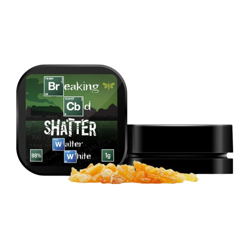 Discount Breaking CBD 98% CBD Shatter - 1g